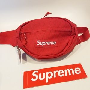 supreme fw18 waist bag red